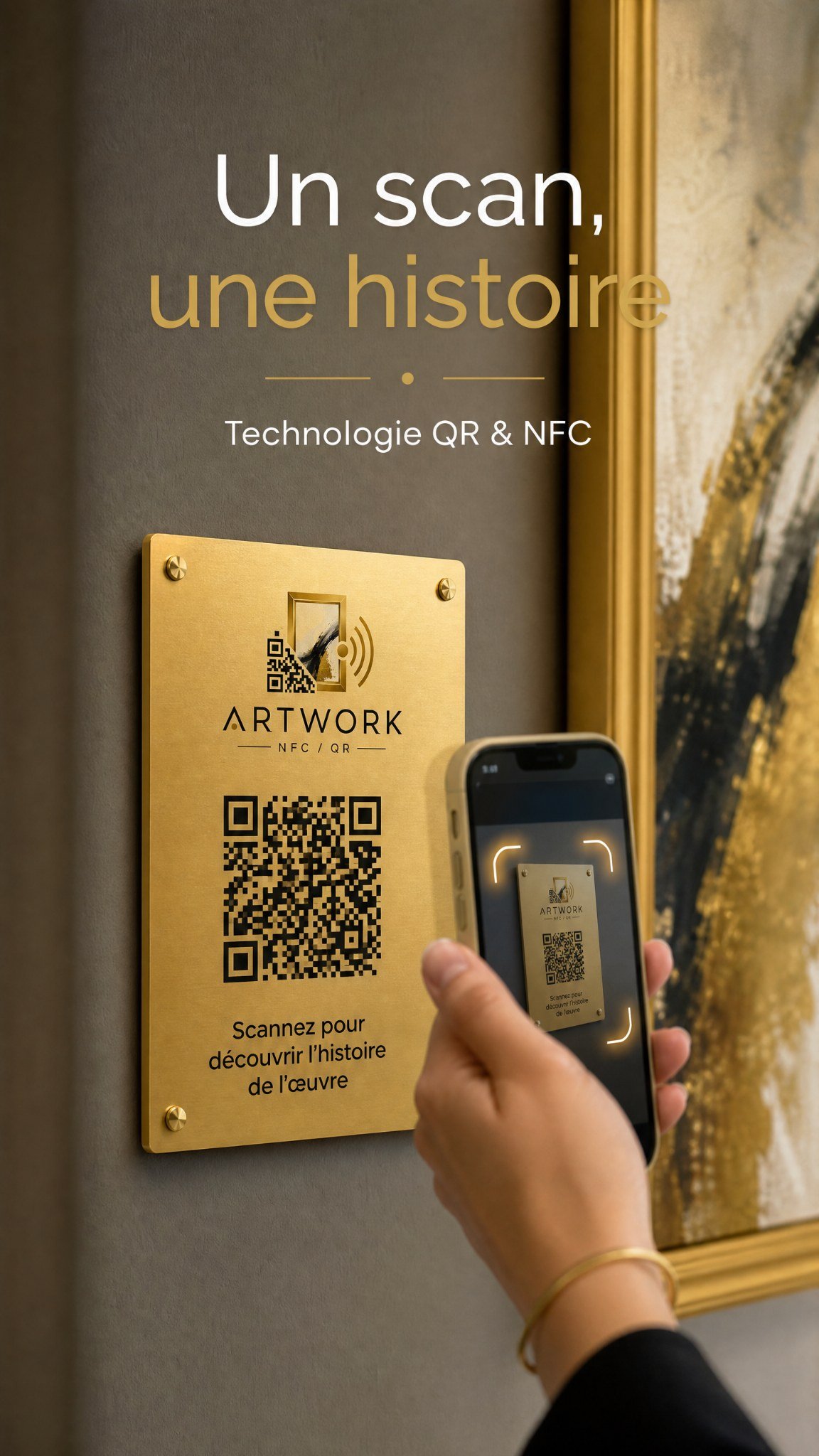 Plaque QR NFC
